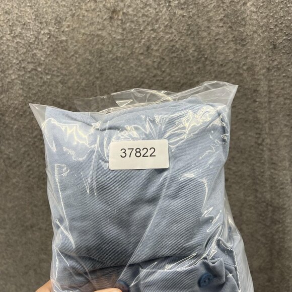 Bugatchi Uomo Shirt Mens Large Blue Lyocell Cotton Button Up Casual Long Sleeve - Picture 9 of 9